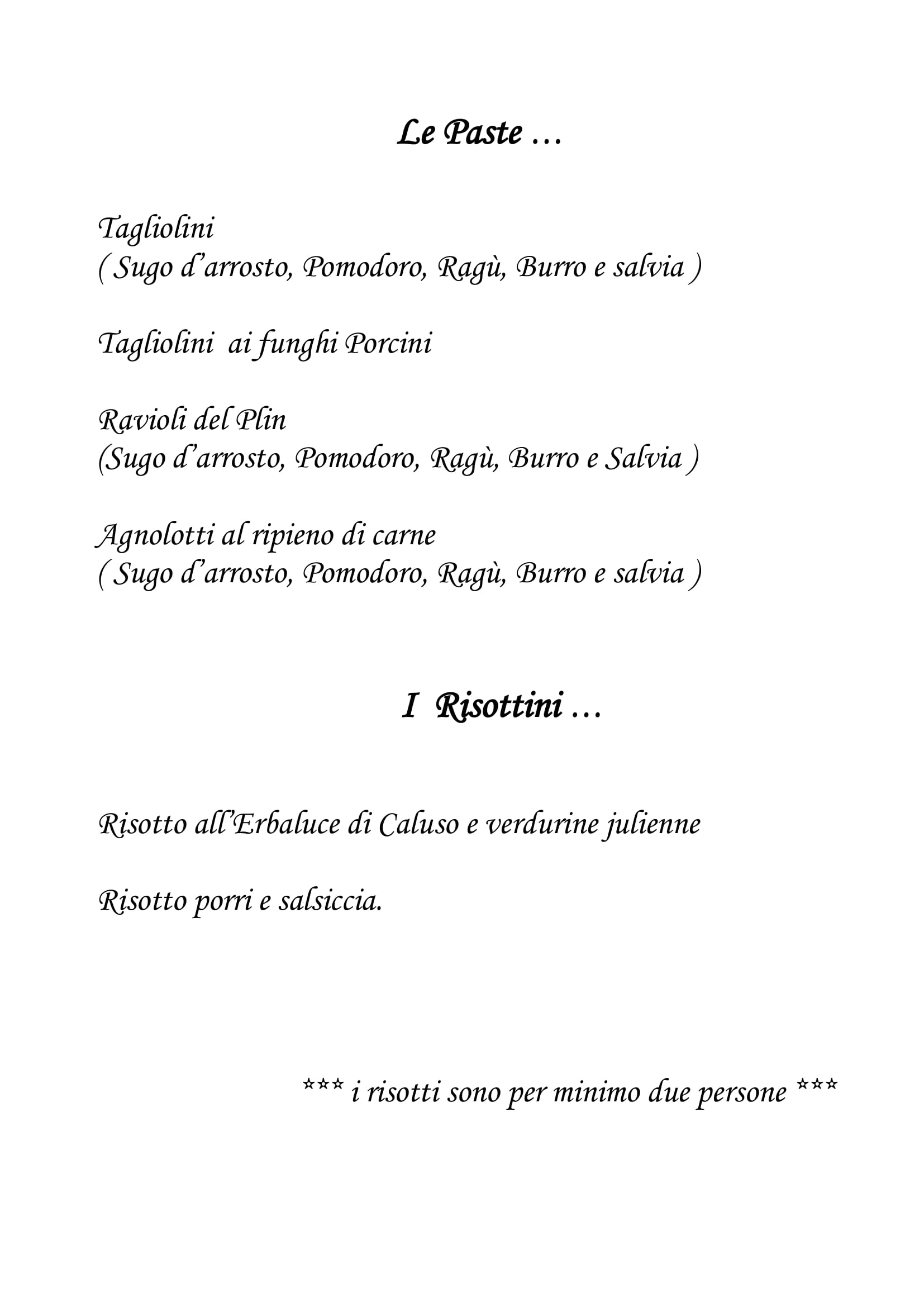 Per cominciare